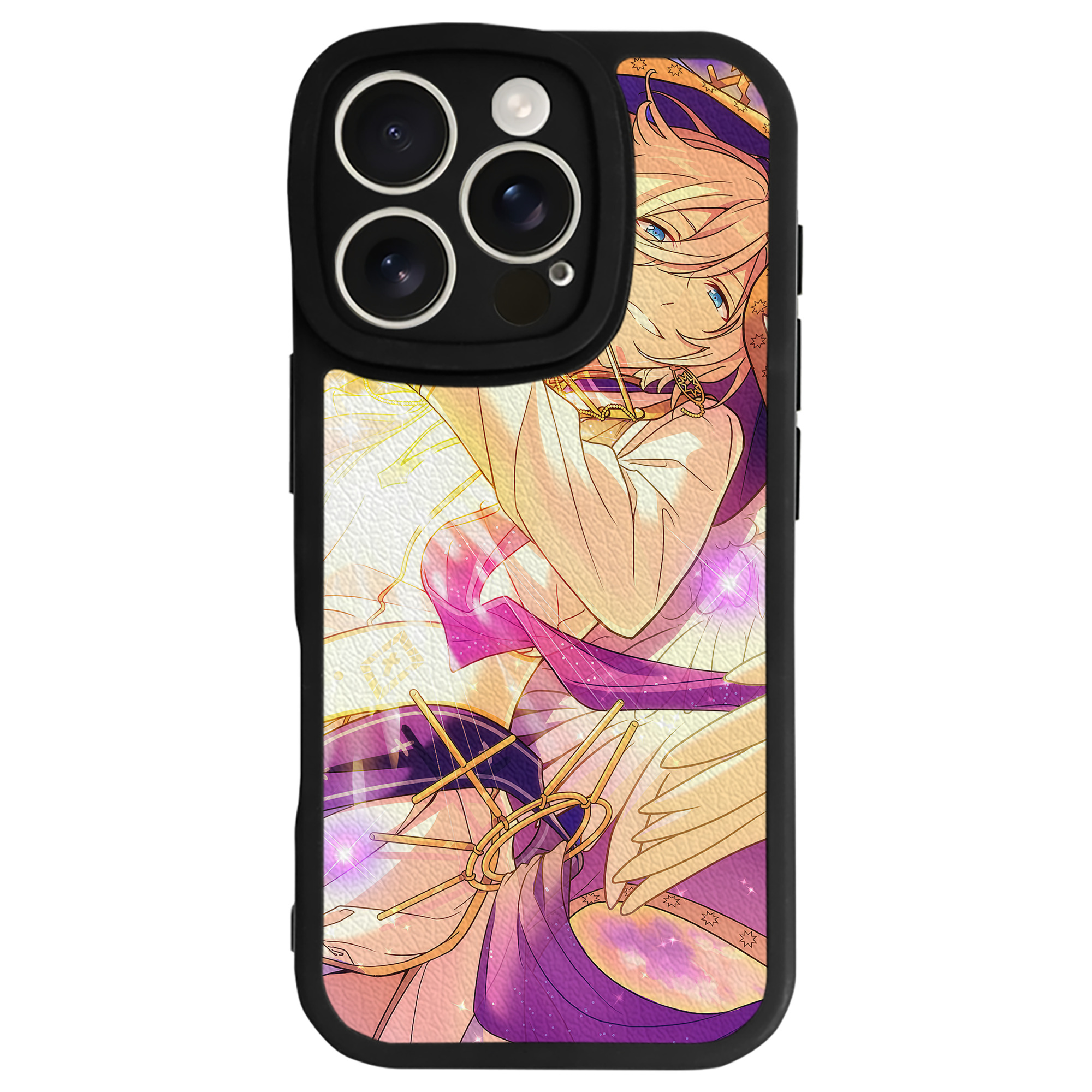 （画像用） あんさんぶるスターズ! Ensemble Stars 【iPhone 16シリーズ対応】シリコンスマホケース（レザー調） 材質：シリコン